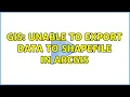 GIS Unable to export data to ShapeFile in ArcGIS 6 Solutions