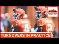 How much do turnovers in practice matter in a coach s evaluation of QB play Cleveland Browns
