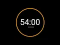 54 Minute Countdown Timer with Alarm iPhone Timer Style