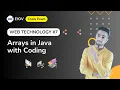 Arrays in Java with coding in IntelliJ IDEA Web Technology