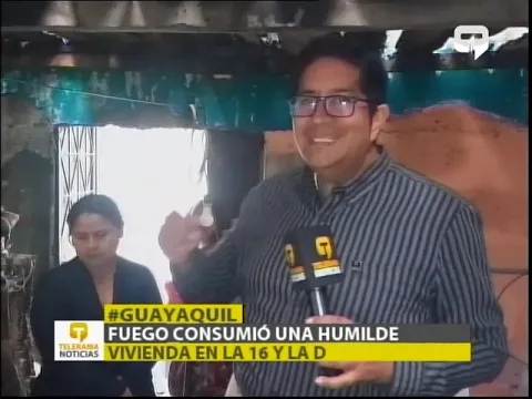 Fuego consumio una humilde vivienda en la 16 y la D