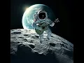 Download Lagu Astronaut on the moon playing guitar #ai  #moon  #space