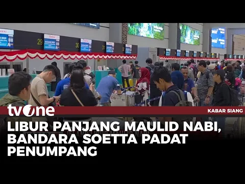 Bandara Soetta Dipadati Penumpang Jelang Libur Maulid Nabi