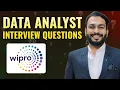 Wipro Data Analyst Interview Questions with Real Answers Examples