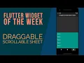 Flutter widget of the week DraggableScrollableSheet Urdu Hindi