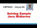 Session Sample Java Midterm Exam Solution