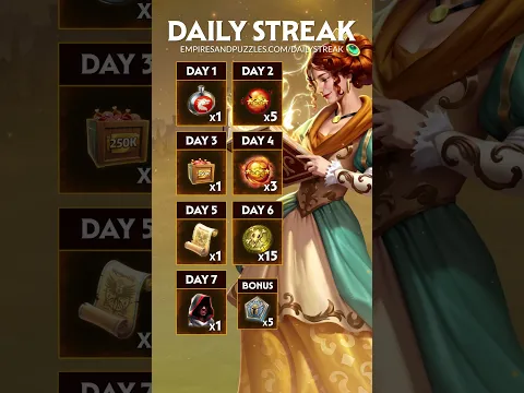 Don’t forget to claim your Daily Streak gift! 🎁 #dailystreak #loginreward #freeloot #shorts