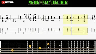 Download Mr Big - Stay Together [Guitar Tutorial With Tab Animated] MP3