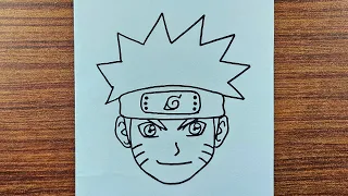 How to Draw Naruto Uzumaki Easy Anime Drawing step by step