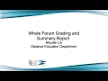 Whole Forum Grading and Summary Report in Moodle 3 8