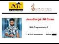 JavaScript 2D Game Development JAVA INSTITUTE FOR ADVANCED TECHNOLOGY T W S N Thennakoon