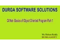 C Net Basics of Object Oriented Program Part 1