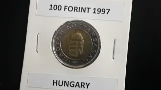 100 Forint Bi Metallic Coin 1997 Hungary  100 Forint Bi Metallic Coin 1997 Hungary
