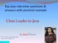 Class Loader in Java Core java interview question