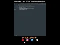 Leetcode 347 Top K Frequent Elements in Python Python Leetcode Python Coding Tutorial ASMR