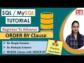 18 - ORDER BY Clause in SQL On Single Multiple Columns ASC DESC SQL Query Interview Topic