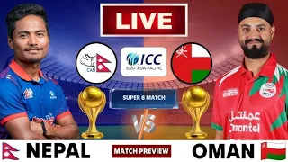NEPAL Vs OMAN| ICC Men’s T20 World Cup Asia & EAP Qualifier 2025