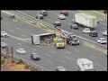 Box truck carrying lettuce overturns on I-80 in Emeryville Sig-Alert issued