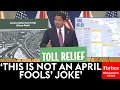 JUST IN Florida Gov Ron DeSantis Promotes New Toll Relief Efforts
