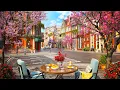 Download Lagu Springtime Street \u0026 Calm Spring Jazz Music at Outdoor Coffee Shop Ambience for Relax, Good Mood [4K]
