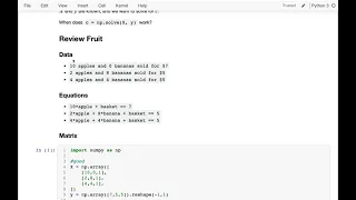 CS 320 Apr9-2021 Part 2 - When np linalg solve Fails