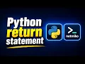 How to use the return statement in Python for Network Engineers