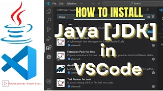 How to Install Java JDK in VS Code How to Run Java in visual studio code ProgrammingTutorTamil