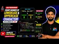 Count Lowercase Uppercase Characters in Java Master Java String Complete String Tutorial