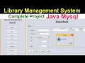 Build a Complete Library Management System in Java with Mysql