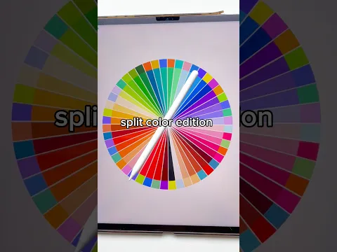 Random Spinner RUINED My Drawing? (Split Colour Edition)✌🏽🎨 #shorts #drawing #artchallenge