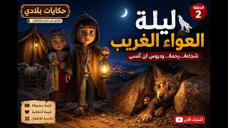 "ليلة العواء الغريب 🌙😱 | حكايات بلادي - قصص أطفال جزائرية"