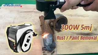 300W 5mj Pulse Fiber Laser Cleaning Machine for Rust Paint Grease Removal
