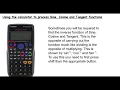 Trigonometry 3 Using trig ratios on a calculator