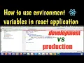 How to use Environment Variables in React application - dotenv file