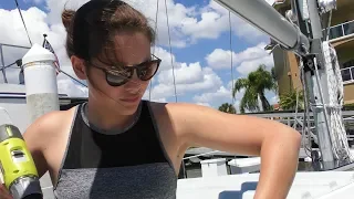 39. Drilling Holes in Our Boat! | Learning the Lines – DIY Sailing