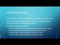 Java Lecture 14-Functions