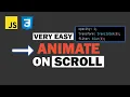 How to create beautiful scroll animations the easiest way JavaScript