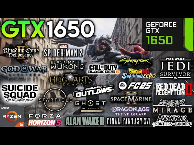GTX 1650 Test in 30 Games in 2025 - GTX 1650 Gaming