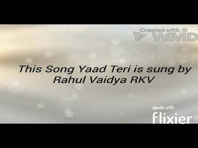 Download MP3 YAAD TERI (LYRICS) | Rahul Vaidya RKV | Disha Parmar | Kumaar | Shreyas Puranik RSongLyrics