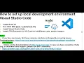 How to Set up development environment-nodejs NPM CDS Visual Studio Code SAP CAP MTA CloudFoundry