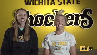 Wichita State Volleyball Interview with Emily Hiebert and Abbie Lehman