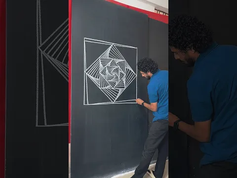 Beautiful Design on Blackboard #lineart #design