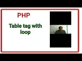 Embedding html table tag with php php with html table tag php table table thead tbody