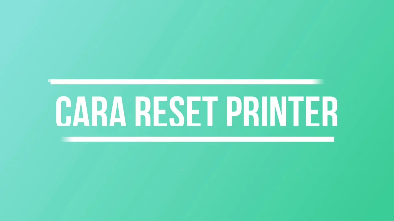 Cara reset mudah Printer Canon IP 2770 / IP 2700. 