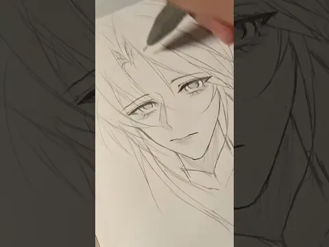 DRAWING The Eyes Make Everything Different #trending #drawing #art #animeeart #fyp