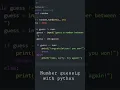 number guessing project using python programming language