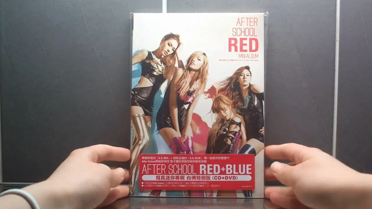 Unboxing After School 애프터스쿨 Mini Album RED+BLUE [Taiwan Limited Edition]