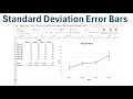 Excel How to Create a Line Graph with Standard Deviation