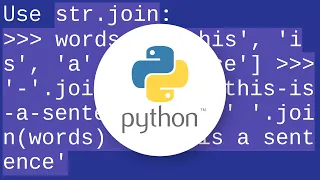 How to concatenate join items in a list to a single string