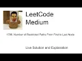 1786 Number of Restricted Paths From First to Last Node Leetcode Medium